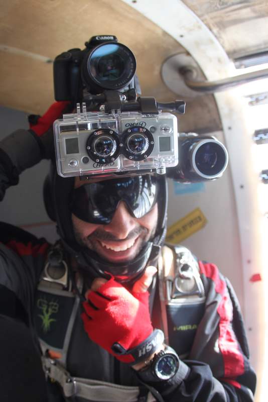 גל פלד בצילום תלת מימד צניחה חופשית בדרום | צניחה חופשית | פרדייב